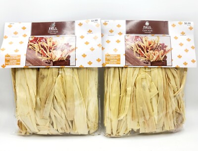 (LOT OF 2) Fall Corn Husk Decor, 1.41 oz Each, Scatters & Fillers BRAND NEW