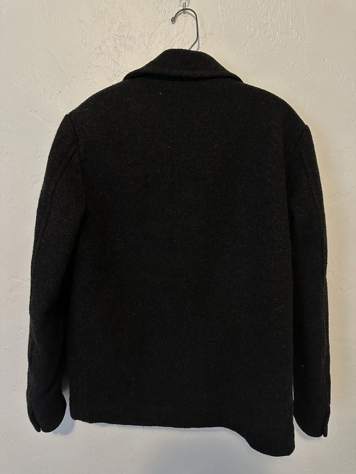 Raro J. Chaqueta de Lana Militar Crew NX-631 Forrada Sherpa Para Hombre Gris Medio Pesado Foto 2 de 4