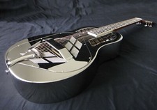 Tricone Tri-Cone Resonator Guitar - Nickel & Chrome Plate Solid Brass Body