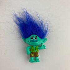 Hasbro Green Troll Doll Character Figure Toy Blue Hair Dreamworks Pretend Play