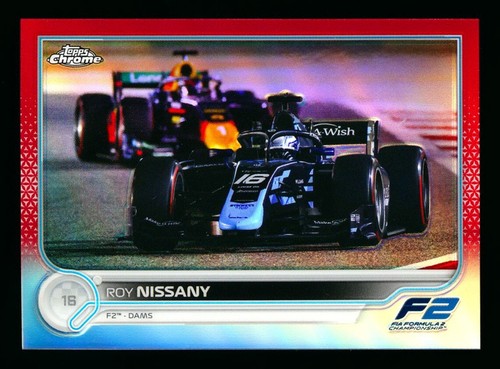 2022 TOPPS CHROME FORMULA ONE F1 #143 ROY NISSANY RC RED REFRACTOR ROOKIE #3/5!