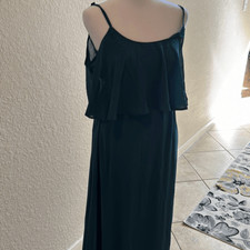 Show Me Your Mumu Womens XS Caitlin Maxi Dress Ruffle Bridesmaid Teal NWT