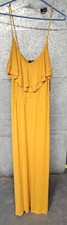 Forever 21 Maxi Full Length Sleeveless Dress Gold Yellow Women’s Size Large