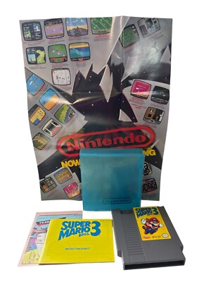 NES Super Mario 3 Nintendo  with Case & Manual & Poster