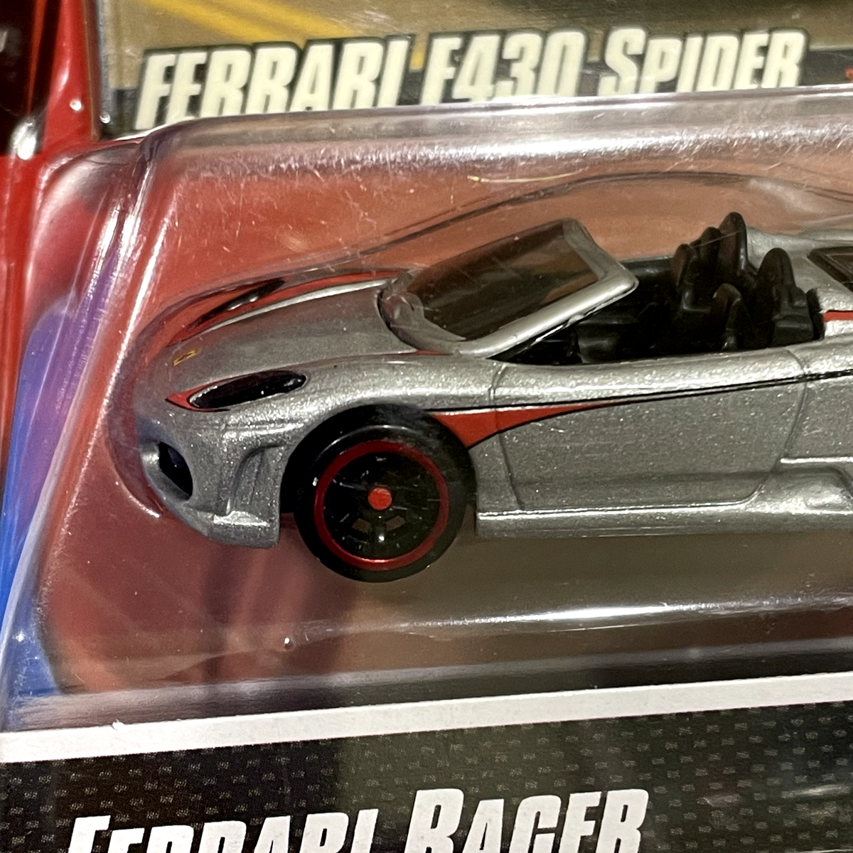 Hot Wheels Ferrari Racer F430 SPIDER Silver ERROR Card 365 GTB4