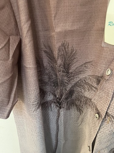 Hawaiian Shirt Mens Beach Casual Button Down Short Sleeve Palm Tree 3XL NWT - 第 3/7 張圖片