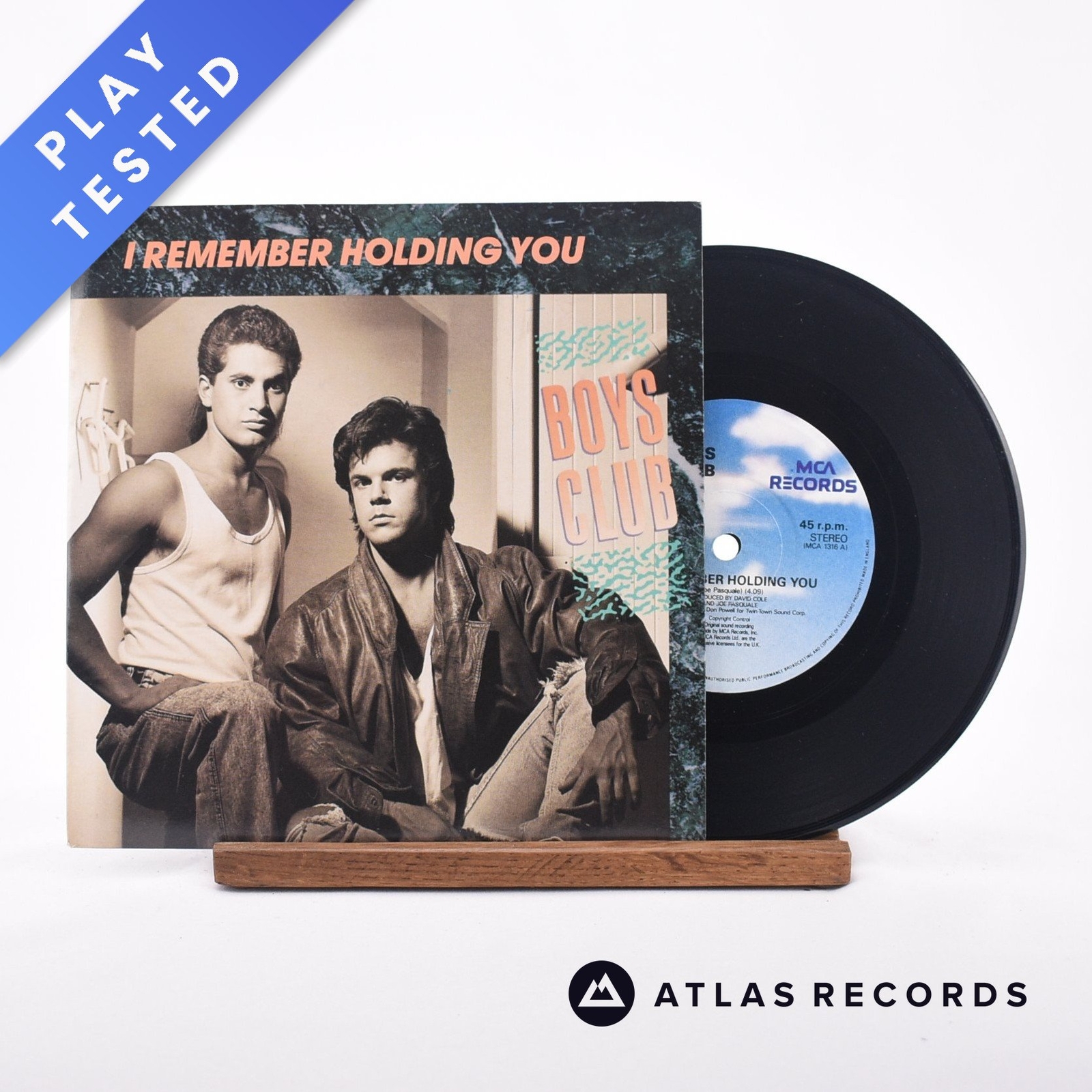 Boys Club - I Remember Holding You - 7"" Vinyl Record - VG+