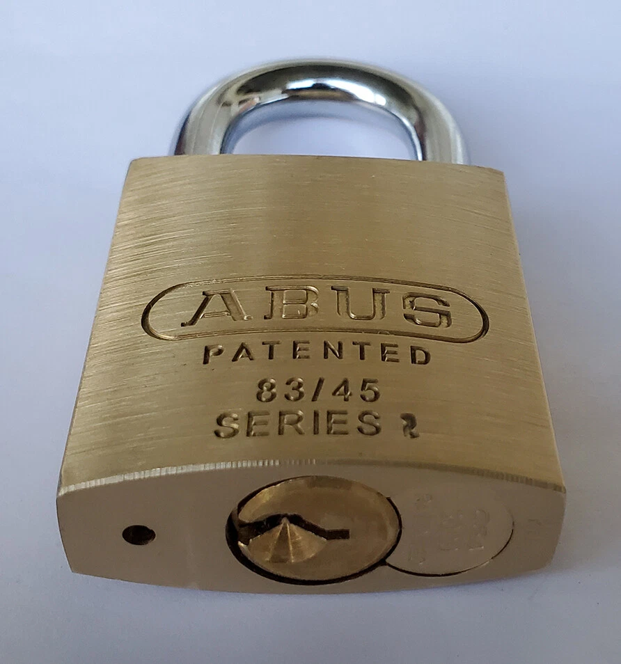 ABUS 83/45 RE-KEYABLE BRASS PADLOCK WITH CYLINDER AND 2 KEYS (VARIOUS CYLINDERS) - Image 3 of 3