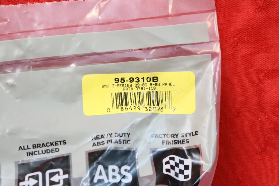 Metra 95-9310B Radio Install Kit For Select BMW 1999-2006 5-Switch Hole #NS9-G - Image 2 of 3