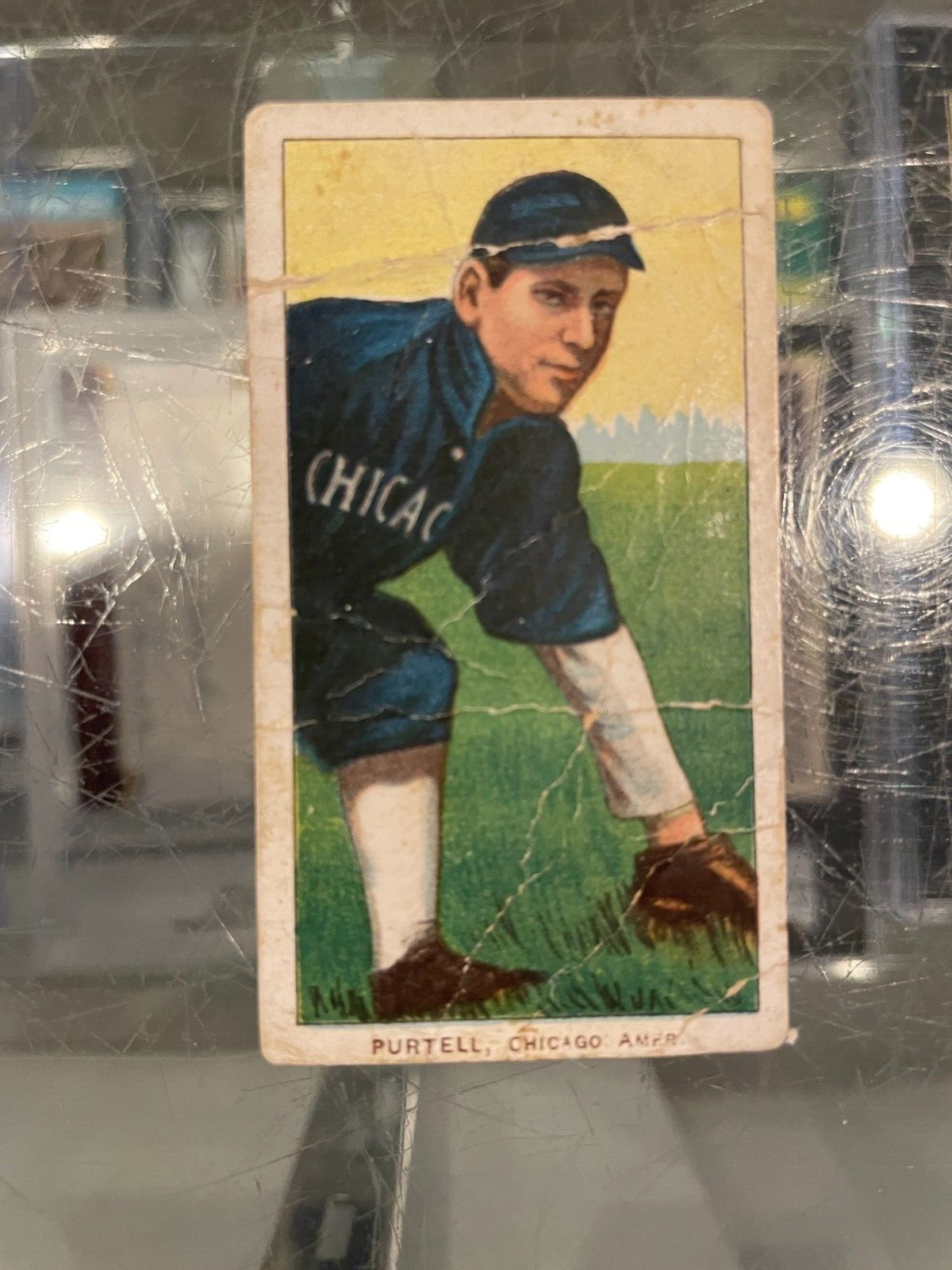 1909-11 T206 POLAR BEAR TOBACCO BILLY PURTELL CHICAGO WHITE SOX BASEBALL CARD P