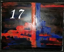 Abstract Oil/canvas Painting By Artist