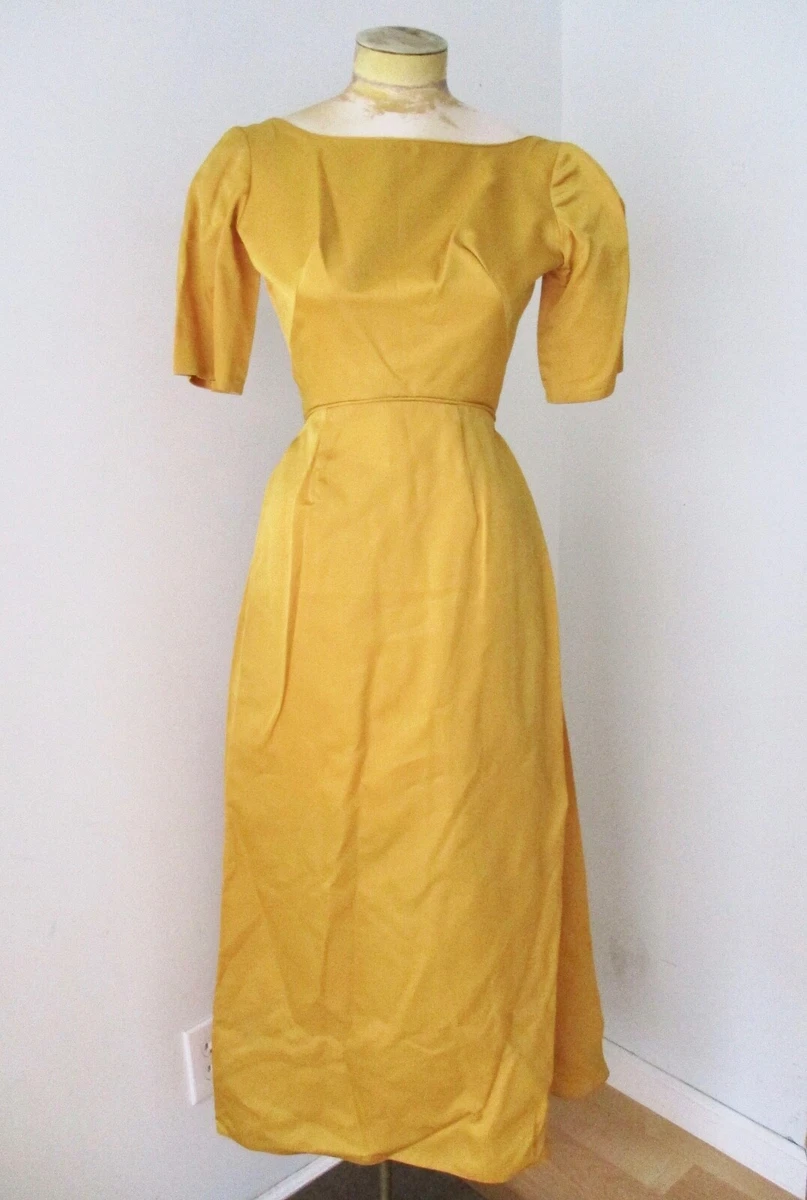 Empire Waist Gold Vintage Dresses for Women for sale | eBay