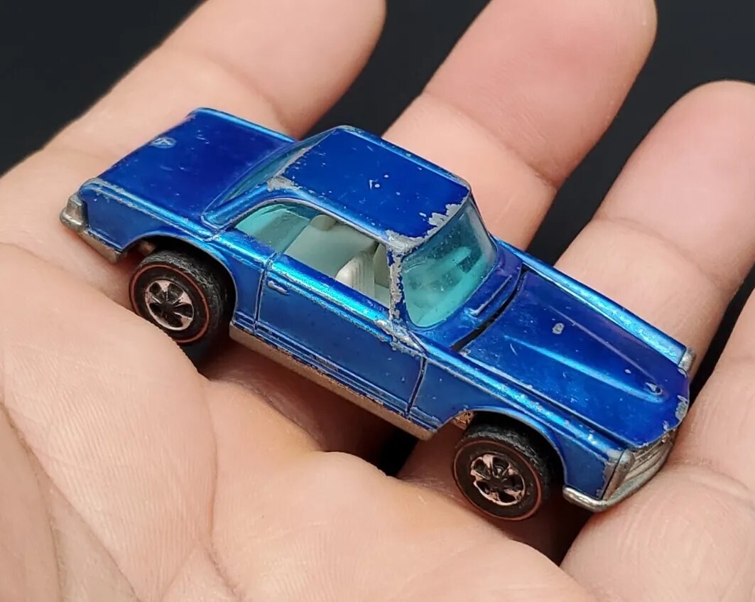 ミニカー HOT WHEELS REDLINE MERCEDES BENZ 280SL Hot Wheels Redline 1969 HK Blue MERCEDES BENZ 280SL White