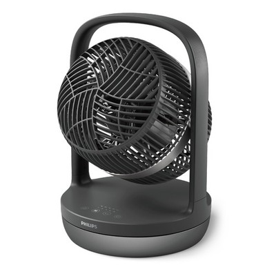 Philips Tischventilator, automatische Drehung, 3 Modi, Schwarz (CX3050/01)