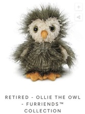 Bunnies By The Bay Ollie Owl Furriends 10" Plush NWT Retired Stuffed Animal
