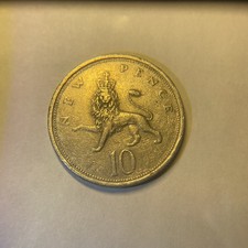 (UK) WORLD Coin - 1970 Great Britain 10 New Pence Coin- Collectors Numismatics 