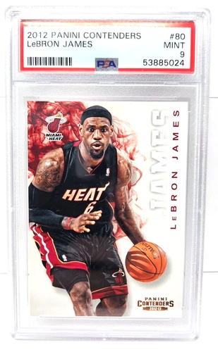2012 Panini Contenders LeBRON JAMES Basketball Card PSA 9 MINT