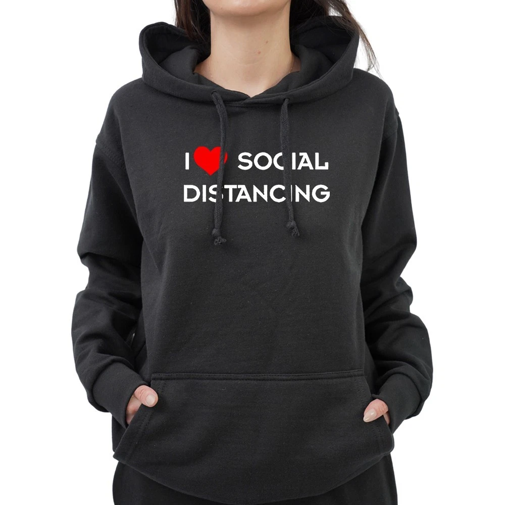 I Love Social Distancing Awareness Hoodie
