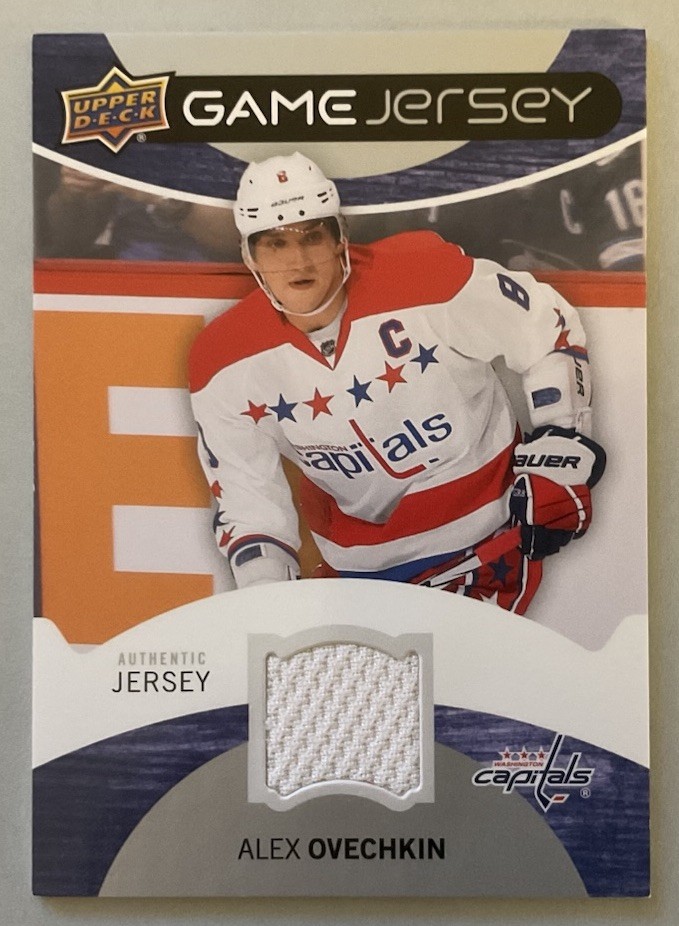 2012-13 UPPER DECK SERIES ONE HOCKEY ALEX OVECHKIN GAME JERSEY GJ-AO