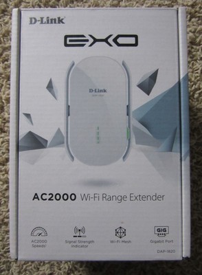 NEW D-Link WiFi Range Extender Plug EXO Mesh AC2000 DAP-1820