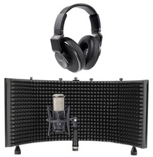 AKG P420 Studio Condenser Recording Microphone Headphones Isolation Shield