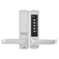 VEVOR Mechanical Keyless Entry Door Lock, 5 Digits Code, 2.0 Upgrade, Silver