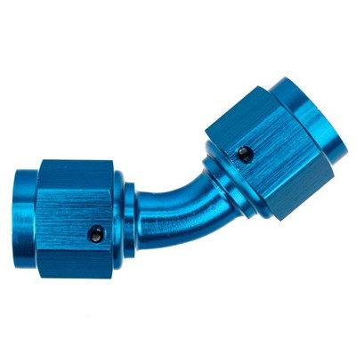 APS 45 Grad Innengewinde auf Innengewinde drehbar Adapter - blau, -6 JIC (9/16x18) Gewinde