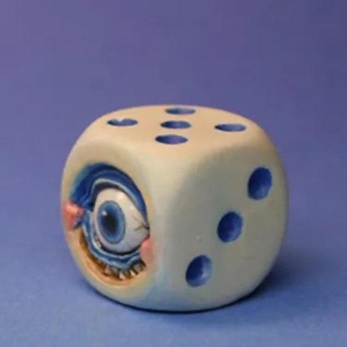 Resin Crafts Drinking Entertainment Dice Halloween Horror Toys a Set of 5 Pieces - Picture 6 of 6