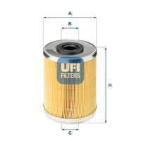 UFI 26.687.00 Kraftstofffilter FüR Peugeot Renault Opel CitroËN Volvo Nissan