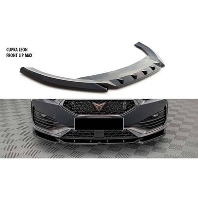 Für Cupra Leon Max V3 Frontlippe ab 2021 Piano Black Vakuum Kunststoff Blende