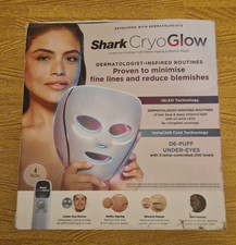 NEW Shark CryoGlow LED Face Mask Never Used / Open Box Never Used