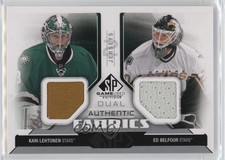 2014-15 SP Game Used Authentic Fabrics Dual Ed Belfour Kari Lehtonen HOF 1k9