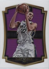 2015 Panini Select Premier Level Die-Cut Purple Prizm 67/99 Rudy Gobert #149 2w8