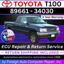 89661-34030 T100 Toyota ECU Repair Service - Quick Quality Service, 5Yr Warranty