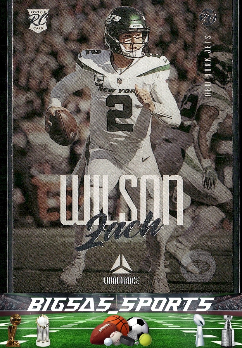 Zach Wilson 2021 Panini Chronicles Luminance Update Rookies #202 New York Jets