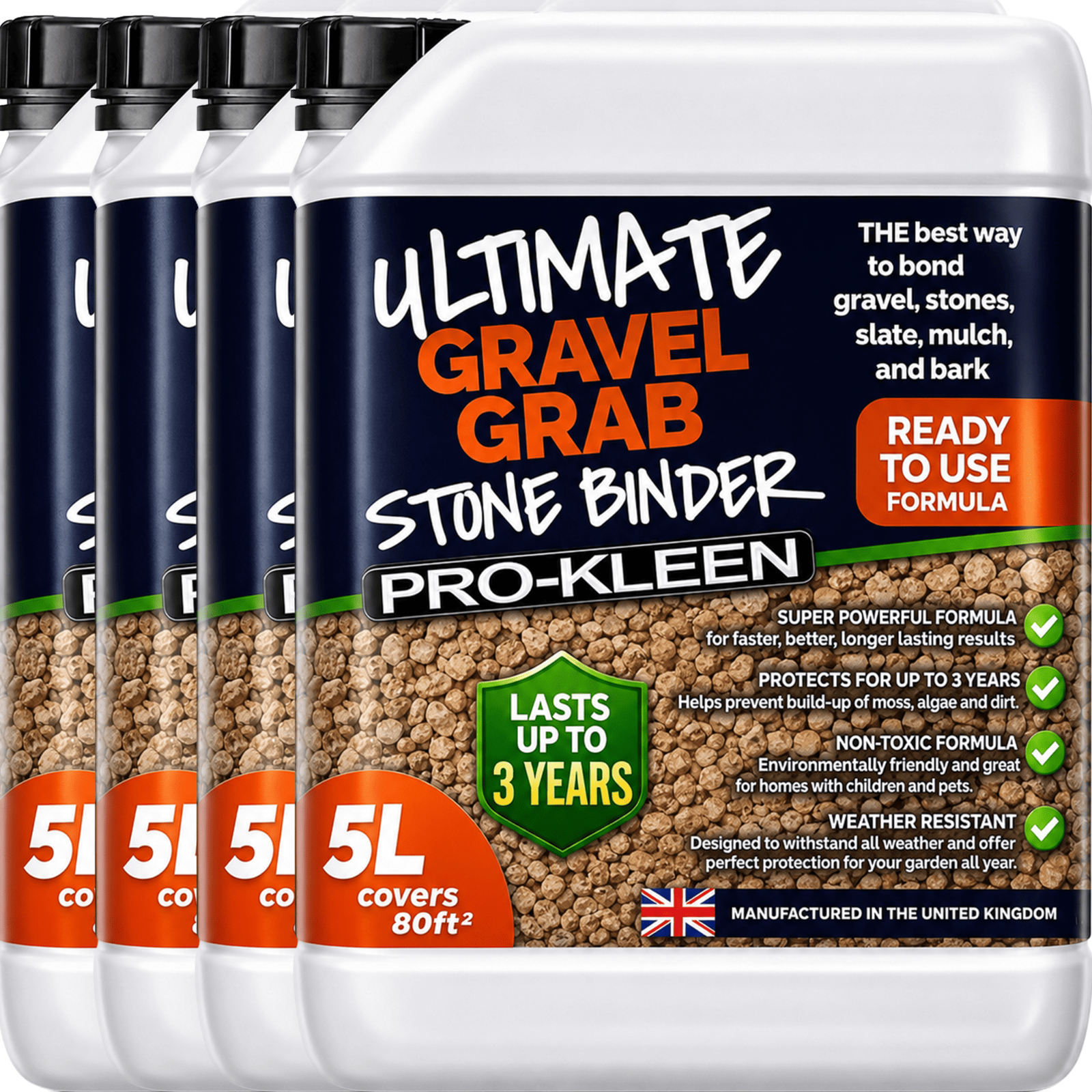 Prokleen Ultimate Gravel Grab Stone Binder Glue Resin Pebble Slate Path 20L