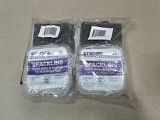 2-Pack, Drywall Repair Kit 8 oz Spackling Compound, 4"x 4" Adhesive Metal Patch