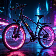 Electric Mountain Bike for Adult 1500W 26" Ebike 25MPH 65Miles Smart LCD Display