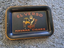 Vintage El Verso Havana Cigars Metal Tray
