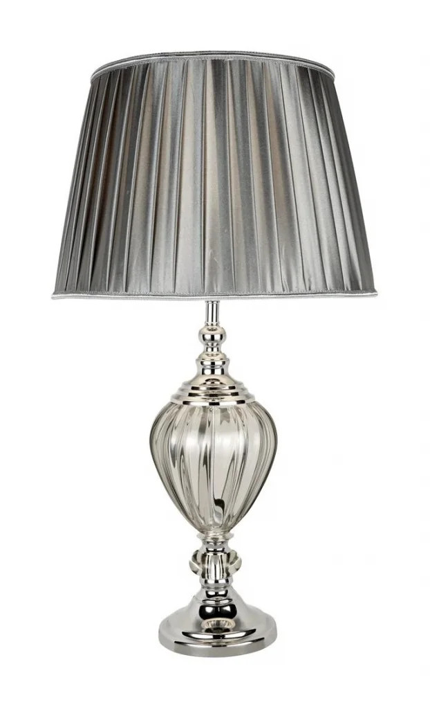 Table Light Silver Greyson Pewter Glass Searchlight 3721CL