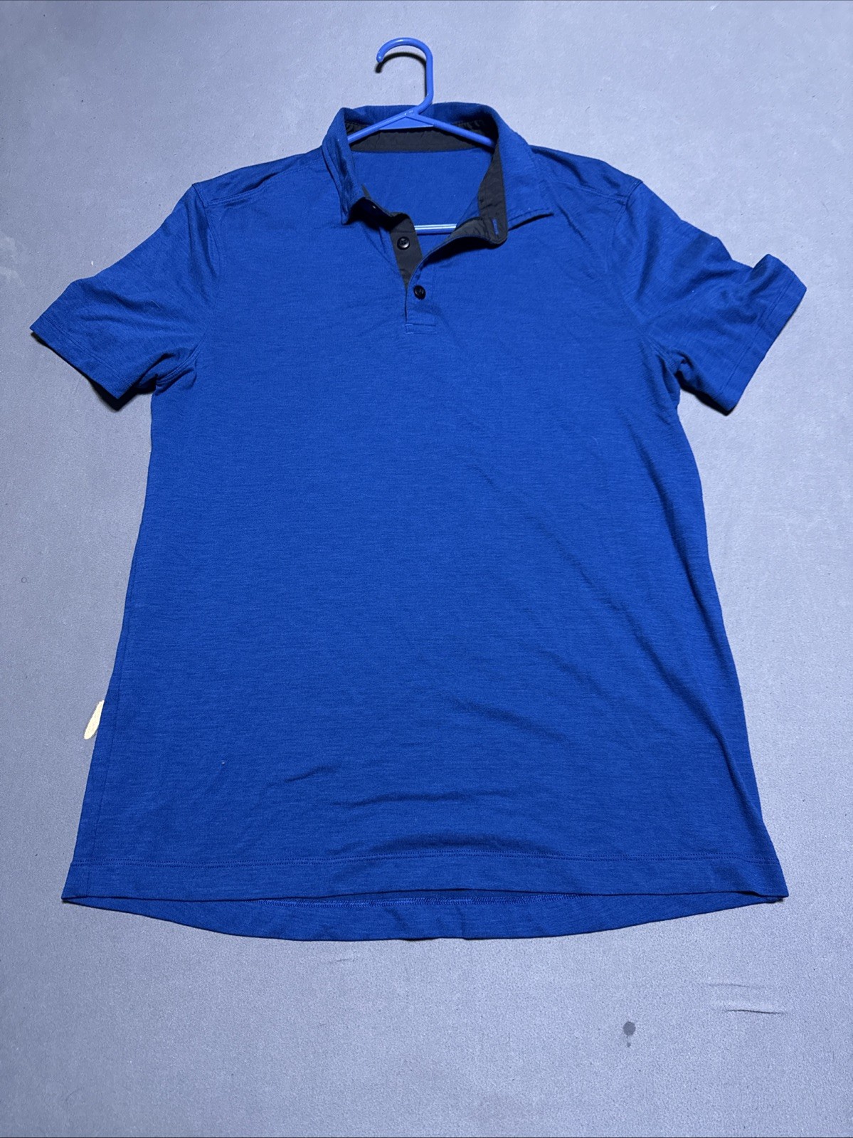 Lululemon Polo Shirt Mens Medium Evolution Short Sleeve Golf Athletic Performanc