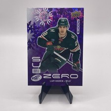 2024-25 Upper Deck Ice Hockey Liam Ohgren Sub Zero Purple /699 #SZ-LO RC