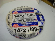 Southwire Romex SIMpull 14/2 Type NM-B 100ft w/ Ground 600 Volts Indoor Wire NEW