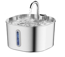 Cat Water Fountain Stainless Steel 74oz/2.2L Automatic Pet Dog Water Fountain