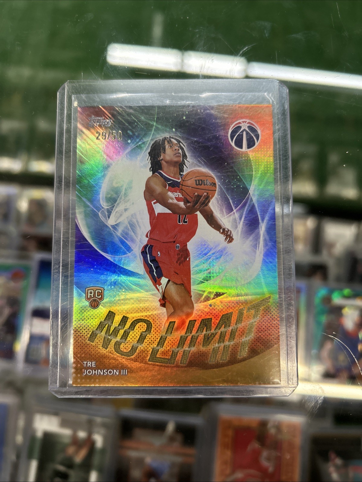 2025-26 Topps No Limit Gold Rainbows #NL-6 Tre Johnson III RC Rookies #29/50 🔥