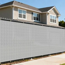 4'×25' Privacy Screen Fence Windscreen Mesh Shade Net Cover Heavy Duty Fencin...