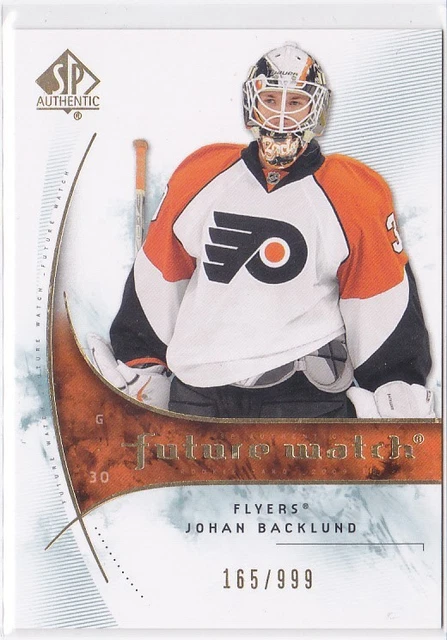 2009-10 SP Authentic JOHAN BACKLUND Future Watch Rookie Card #195