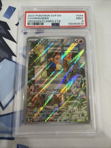 2023 Pokemon SVP EN Charmander Obsidian Flames ETB Promo #044 PSA 9