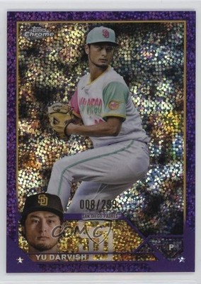 2023 Topps Chrome Purple Speckle Refractor /299 Yu Darvish #26 1pr8