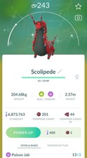 🌟POKEMON GO - Shiny Scolipede *Registered/Ultra Friends*🌟